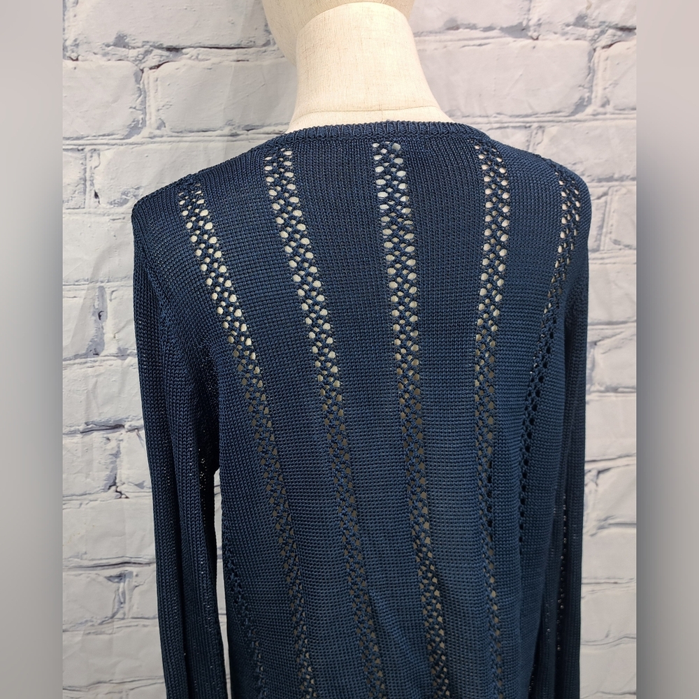 Karen Kane Women's Button Up Sweater Knit 100% Rayon Cardigan Vintage 90s Medium - Picture 7 of 16